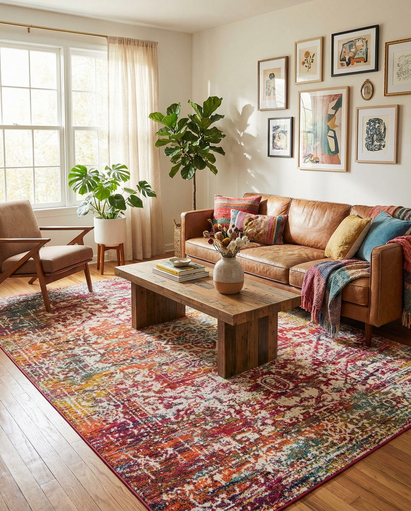 Georgetown Rugs Collection Area Rug - Dupont (Multi) Rectangle Multi  lifestyle 22
