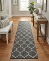 Savannah Pergola Collection Area Rug - Arbor (Black) Runner Black  lifestyle 24