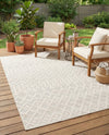 Garden Lattice Charm Collection Area Rug -  Pergola (Ivory) Rectangle Ivory  lifestyle 3
