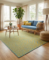 Urban Oasis Rugs Collection Area Rug -  Terrace (Yellow and Aqua) Rectangle Yellow and Aqua  lifestyle 18