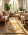 Eden Oasis Collection Area Rug -  Tranquility (Yellow) Runner Yellow  lifestyle 51