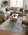 Mykonos Manor Collection Area Rug -  Paros Rectangle Gray  lifestyle 29