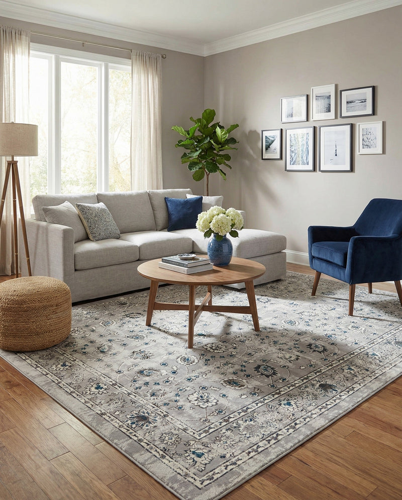 Copenhagen Comfort Collection Area Rug - Frederiksberg Rectangle Gray  lifestyle 23