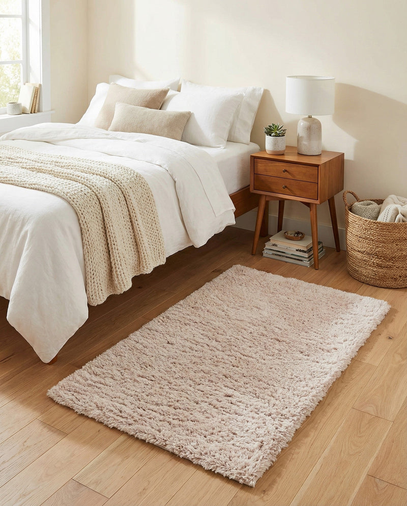 Eternal Plush Oasis Collection Area Rug -  Tranquility (Linen) Rectangle Linen  lifestyle 5