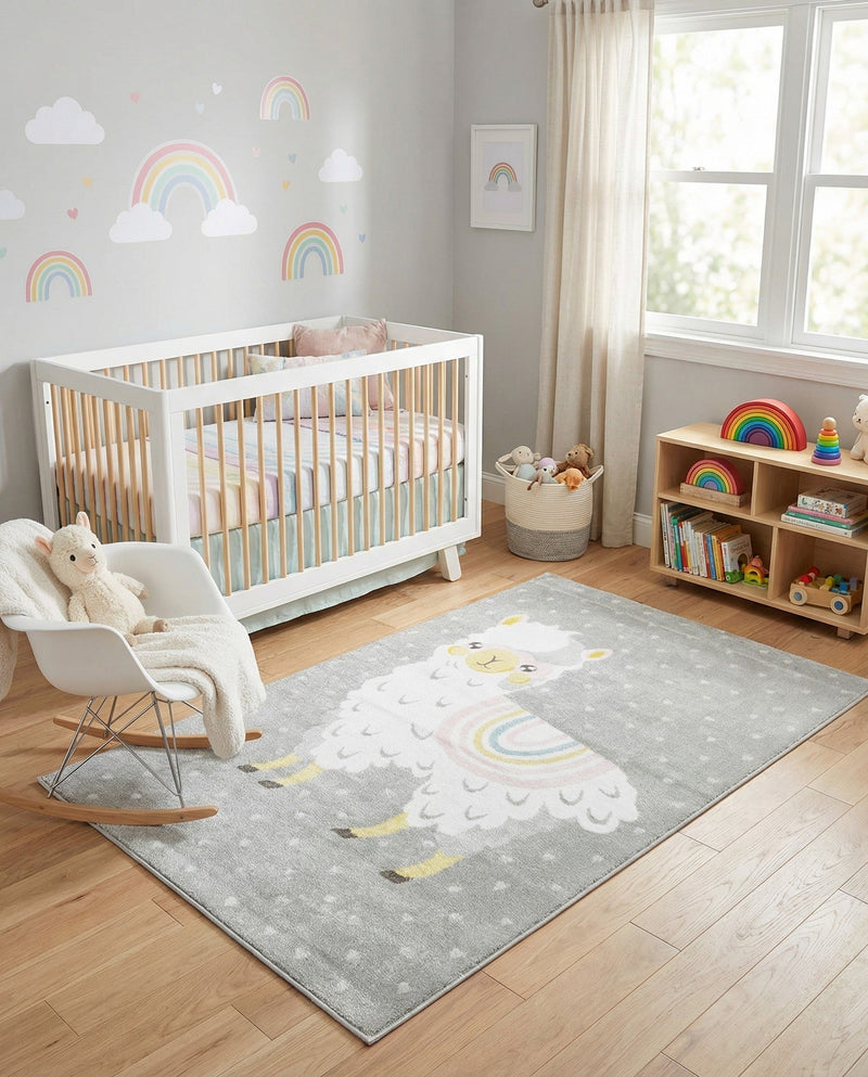 Wonder Tykes Collection Area Rug -  Marvel Rectangle Gray  lifestyle 9