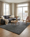 Cozy Comfort Shag Collection Area Rug - Haven (Pebble Gray) Rectangle Pebble Gray  lifestyle 4