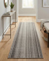 Jewel Oasis Collection Area Rug - Sapphire (Gray) Runner Gray  lifestyle 52