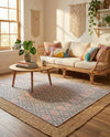 Urban Oasis Rugs Collection Area Rug -  Boulevard (Pink and Aqua) Rectangle Pink and Aqua  lifestyle 6