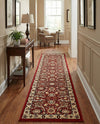 Tabriz Tapestry Collection Area Rug - Sahand (Red) Runner Red  lifestyle 37
