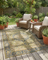 Patio Heritage Collection Area Rug -  Haven Rectangle Green  lifestyle 37