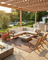 Urban Terrace Collection Area Rug -  Chelsea (Brown) Square Brown  lifestyle 16