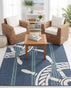 Seaside Haven Rugs Collection Area Rug - Harbor Square Navy Blue  lifestyle 45