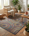 Coastal Terrace Collection Area Rug -  Lagoon Rectangle Multi  lifestyle 6