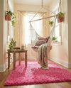 Plush Oasis Collection Area Rug - Serenity (Taffy Pink) Rectangle Taffy Pink  lifestyle 19