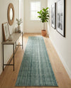 Jewel Oasis Collection Area Rug - Sapphire (Green) Runner Green  lifestyle 71