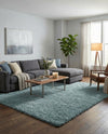 Eternal Plush Oasis Collection Area Rug -  Tranquility (Slate Blue) Rectangle Slate Blue  lifestyle 15