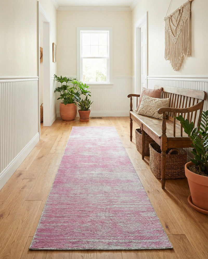 Sahara Essence Collection Area Rug - Oasis (Pink) Runner Pink  lifestyle 61