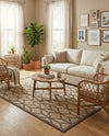 Sahara Sands Collection Area Rug -  Mut Rectangle Natural  lifestyle 5
