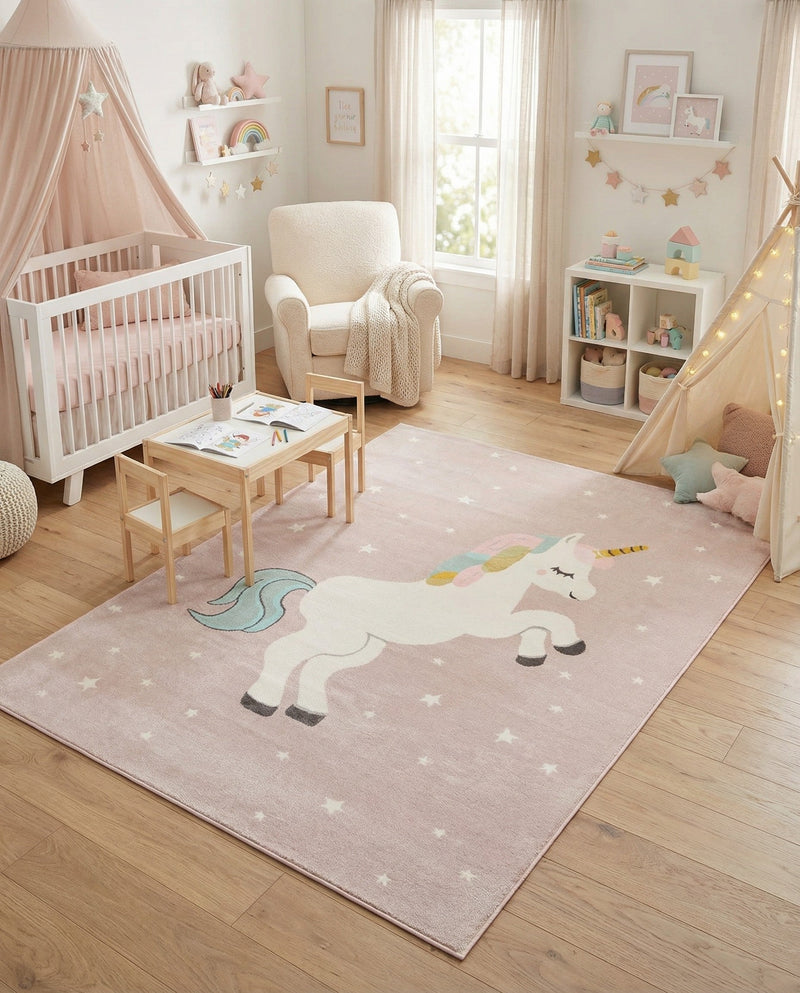 Wonder Tykes Collection Area Rug -  Tangle Rectangle Pink  lifestyle 10