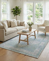 Aegean Elegance Washables Collection Area Rug -  Delos Rectangle Gray Green  lifestyle 9