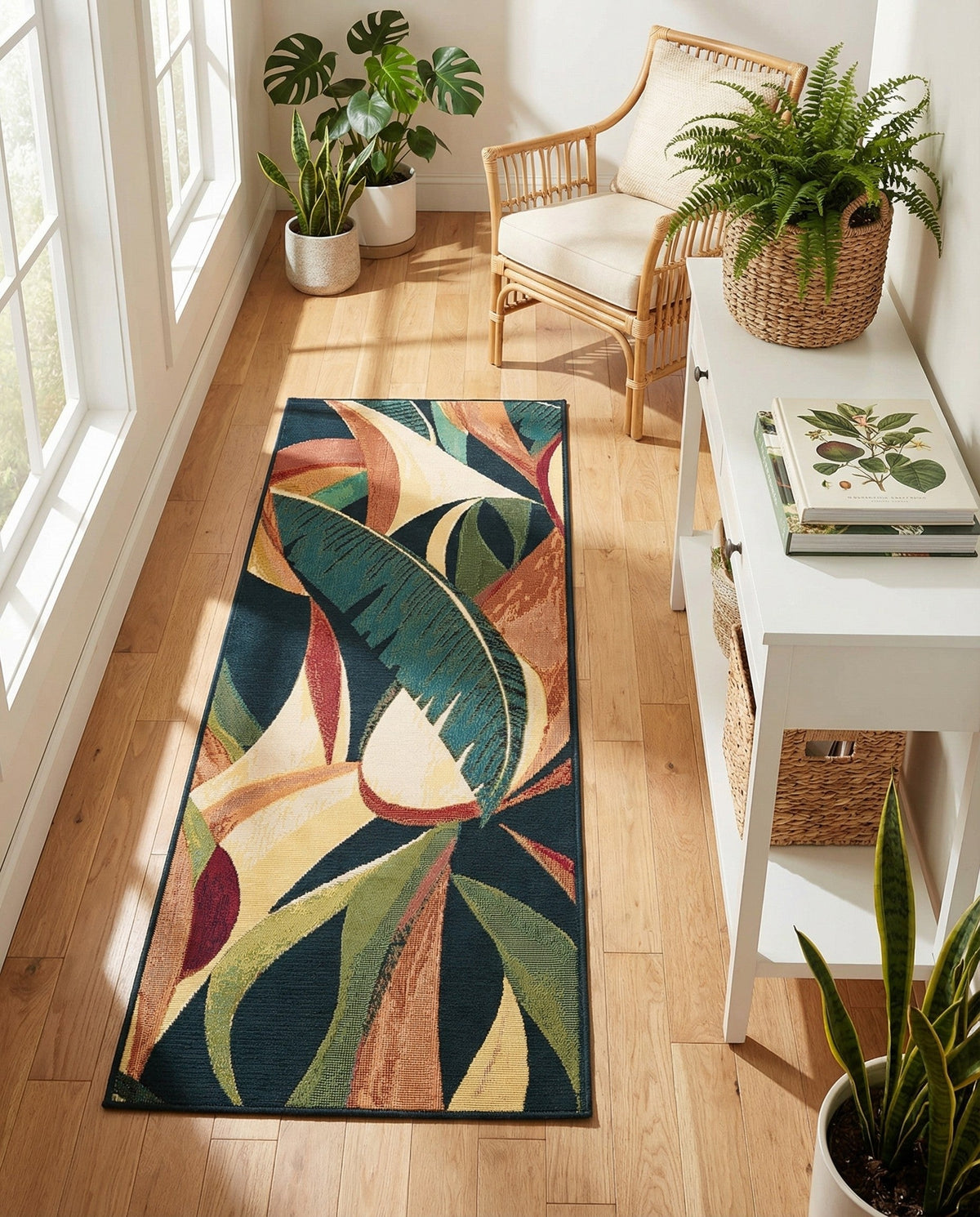 Seaside Blooms Collection Area Rug -  Tivoli Runner Multi  lifestyle 73