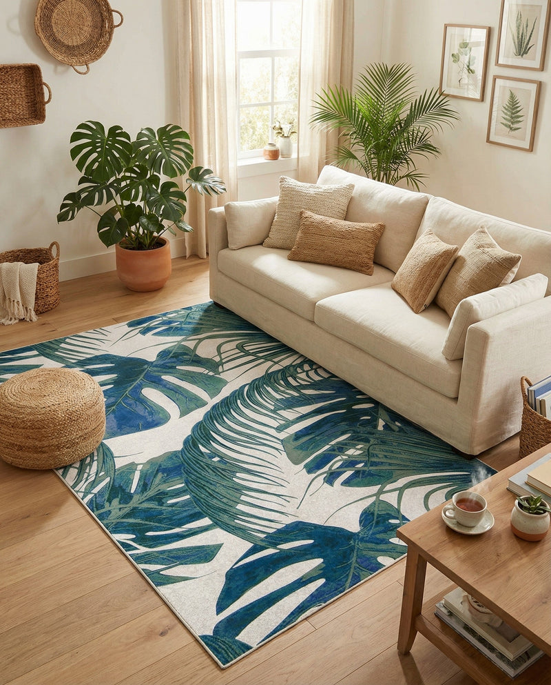 Meadow Breeze Collection Area Rug -  Clover Rectangle Ivory  lifestyle 12