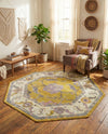 Arcadia Rugs Collection Area Rug - Eden (Green) Octagon Green  lifestyle 30