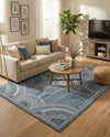 Patio Heritage Collection Area Rug -  Asheville Rectangle Blue  lifestyle 17