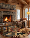 Frontier Trails Collection Area Rug -  Mesa Round Multi  lifestyle 68