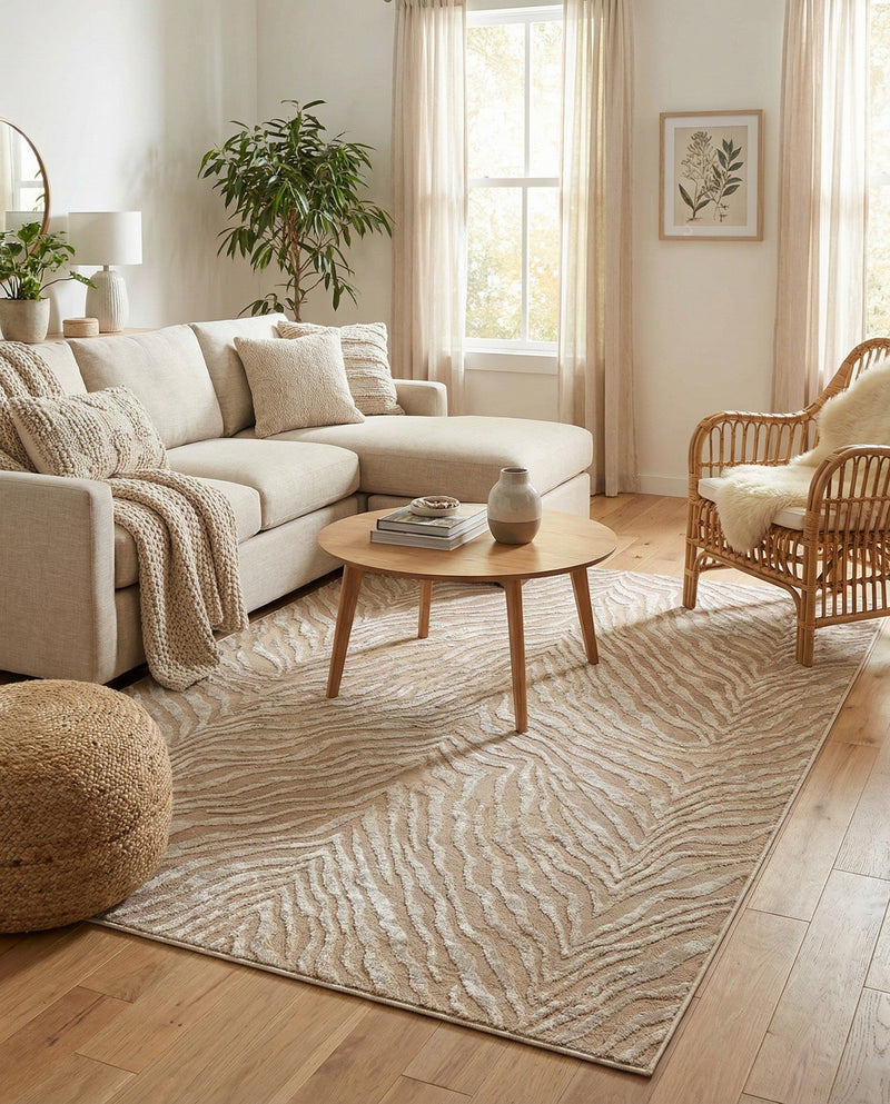 Bloomsbury Elegance Collection Area Rug -  Chelsea Rectangle Ivory Beige  lifestyle 24
