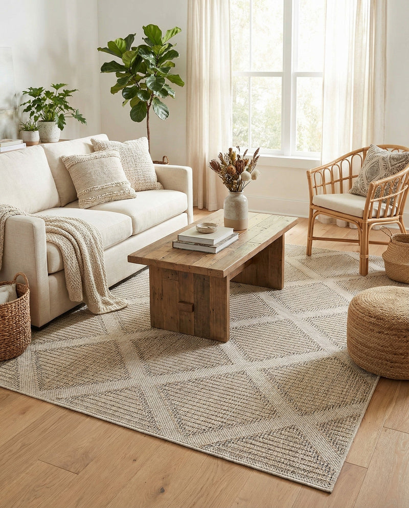 Savannah Pergola Collection Area Rug -  Eden Rectangle Khaki  lifestyle 58
