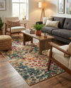 Outdoor Marrakesh Collection Area Rug -  Oujda Rectangle Multi  lifestyle 11