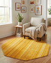 Jewel Oasis Collection Area Rug - Sapphire (Yellow) Octagon Yellow  lifestyle 59