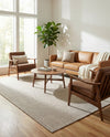 Seaside Serenity Collection Area Rug - Veranda (Light Gray) Rectangle Light Gray  lifestyle 27