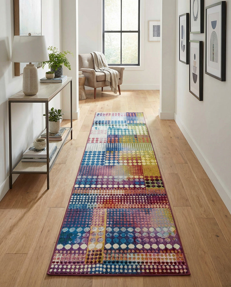 Urban Terrace Collection Area Rug -  Atrium Runner Multi  lifestyle 44