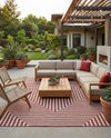 Urban Terrace Collection Area Rug -  Astoria (Rust Red) Rectangle Rust Red  lifestyle 3