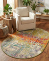 Urban Terrace Collection Area Rug -  Terrace Oval Multi  lifestyle 35