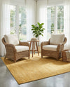Bloomsbury Elegance Collection Area Rug -  Kensington (Yellow) Square Yellow  lifestyle 61