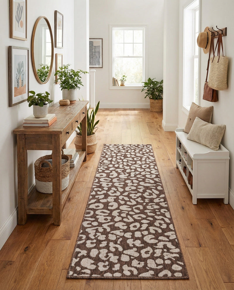 Savannah Escape Collection Area Rug -  Amazon (Brown) Runner Brown  lifestyle 19