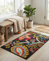 Outdoor Marrakesh Collection Area Rug - Fes Rectangle Multi Black  lifestyle 20