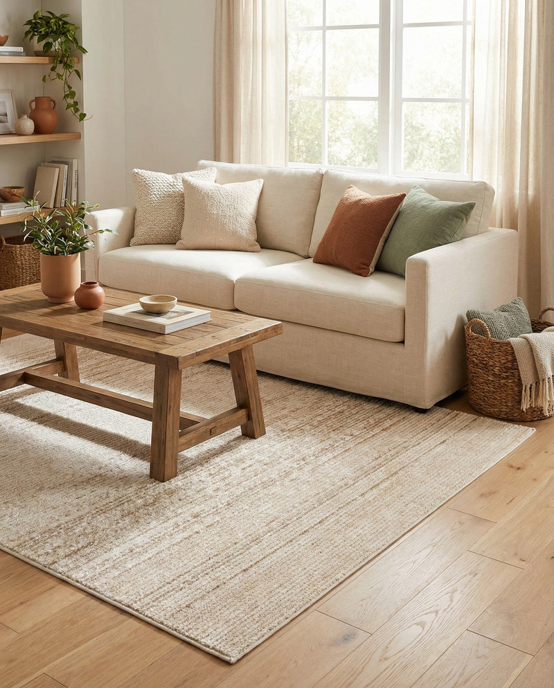 Jewel Oasis Collection Area Rug - Sapphire (Ivory) Rectangle Ivory  lifestyle 13