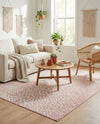 Aegean Elegance Washables Collection Area Rug -  Mykonos Rectangle Rose Pink  lifestyle 9