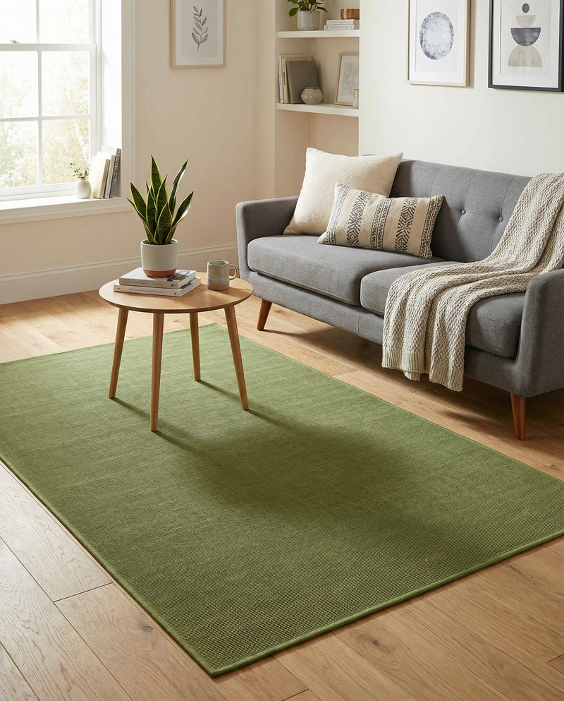 Soho Elegance Collection Area Rug - Chelsea (Green) Rectangle Green  lifestyle 15