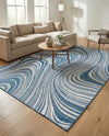 Urban Terrace Collection Area Rug - Soho Rectangle Blue  lifestyle 53