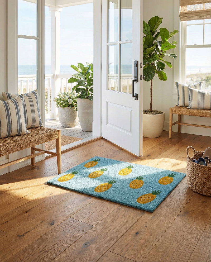 Threshold Welcome Collection Area Rug -  Threshold Rectangle Turquoise  lifestyle 3