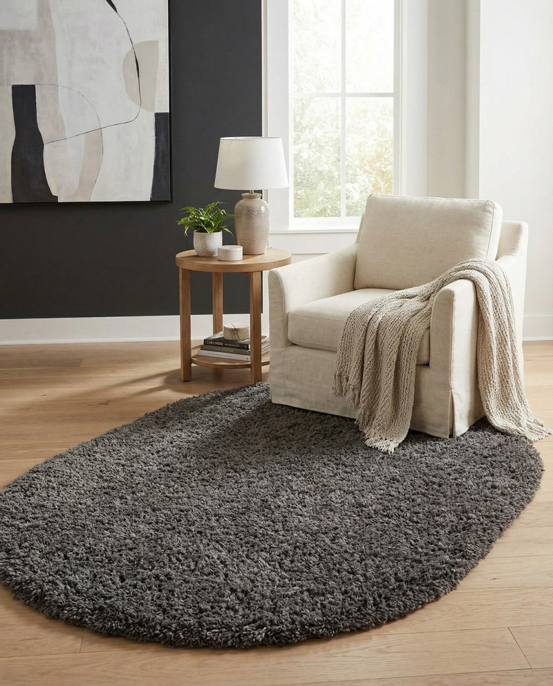 Majestic Manor Collection Area Rug - Versailles (Slate) Oval Slate  lifestyle 51