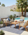 Jill Zarin Sedona Oasis Outdoor Collection Area Rug - Coconino (Navy Sky) Rectangle Navy Sky  lifestyle 3