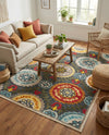 Outdoor Marrakesh Collection Area Rug -  Asilah Rectangle Gray  lifestyle 13