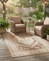 Patio Heritage Collection Area Rug -  Augusta (Natural) Rectangle Natural  lifestyle 14