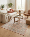 Savannah Series Collection Area Rug -  Beaufort Rectangle Powder Pink  lifestyle 39